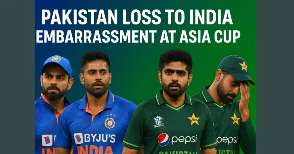 Pakistan loss to India embarrassment