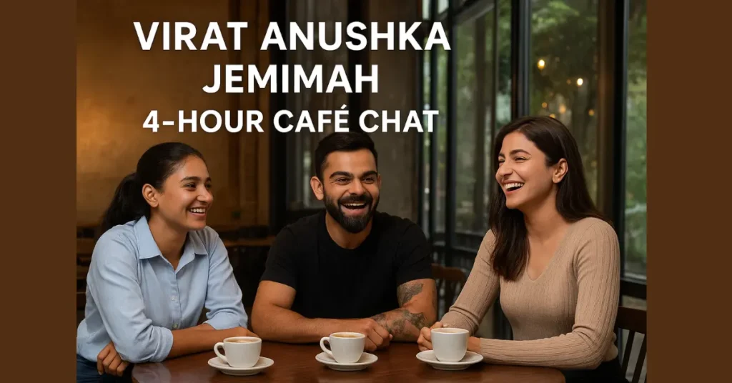Virat Anushka Jemimah 4-hour café chat