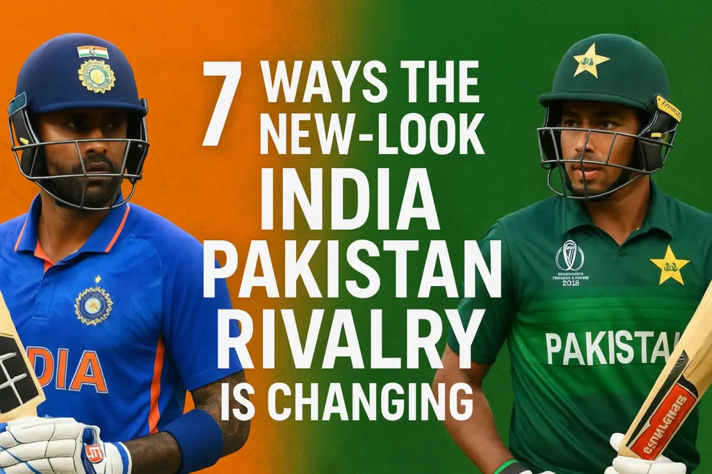 new-look India Pakistan rivalry